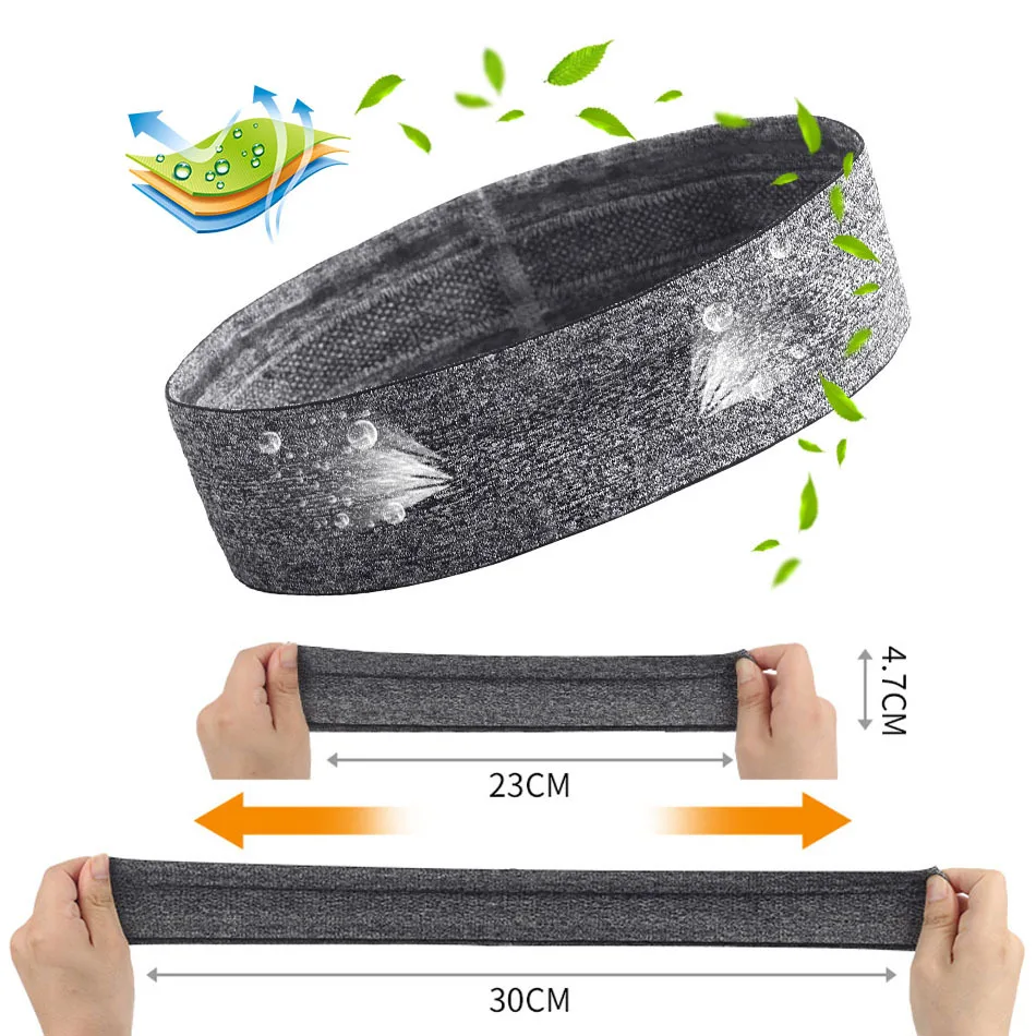 3pcs Sports Headband Sweat-absorbent Yoga Fitness Running Basketball Headscarf Forehead Protector Headband