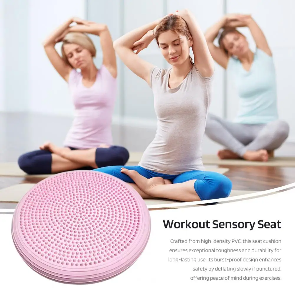 High-density Pvc Cushion Pvc Yoga Balance Pad Enhance Core Stability Training Massage with Wobble Cushion Board Wiggle Seat