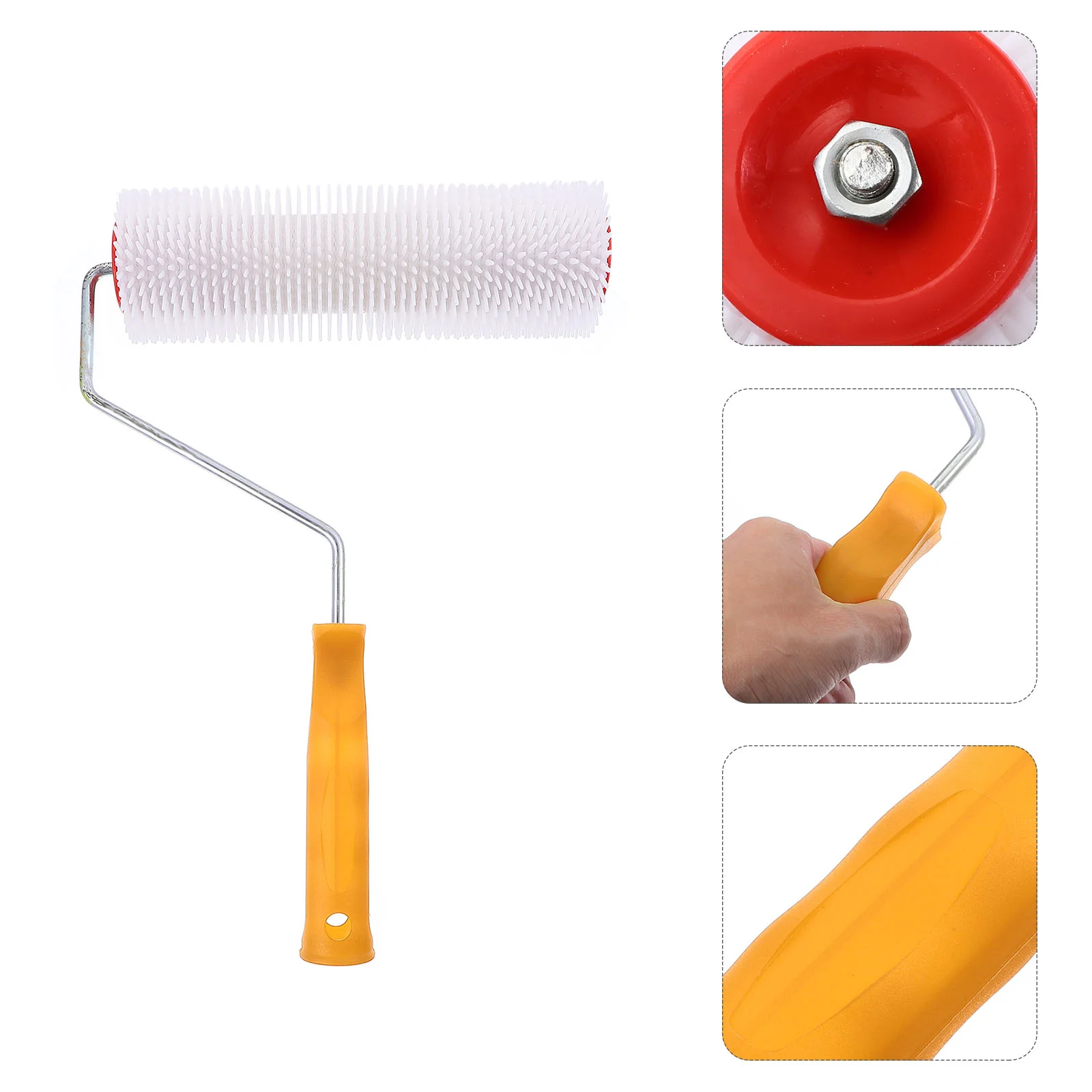 

Floor Leveling Compound Roller Paint Brush Tool Scroll Wheel Spiked Screeding Rollers