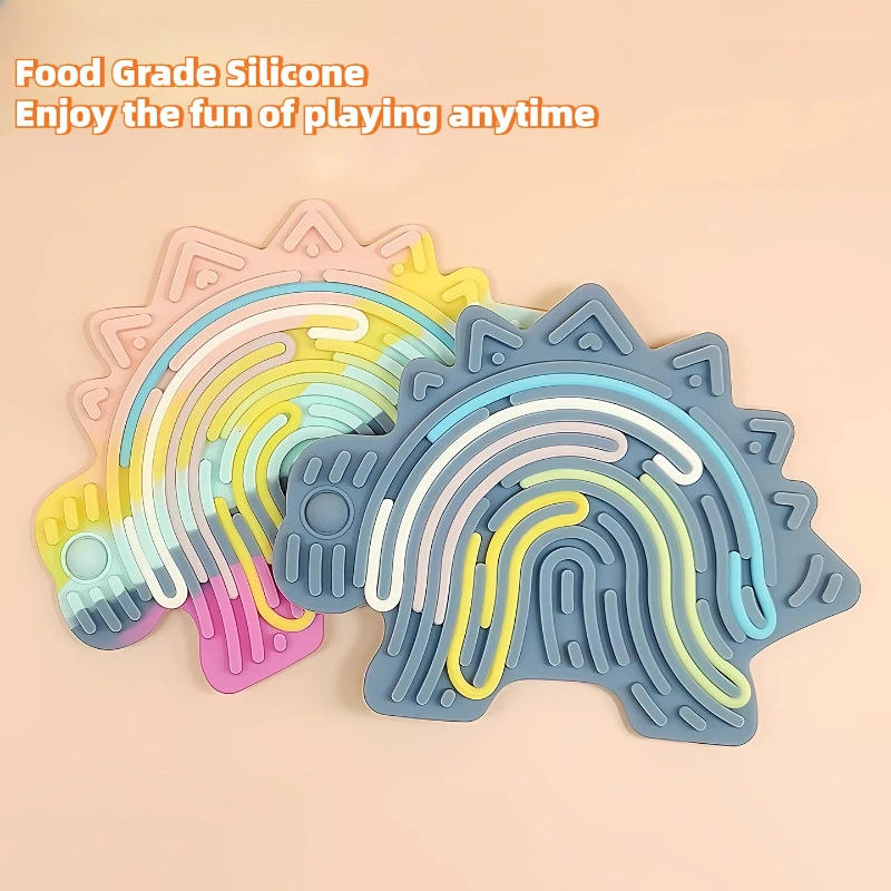 1 قطعة مجلس النشاط الحسي الاسترخاء القلق ADHD التوحد الإجهاد الإغاثة سيليكون قضيب ديناصور نمط الضغط الاطفال اللعب الهدايا #1