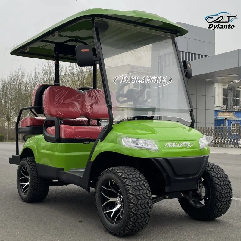 

High Quality Outdoor Club Car 2+2 Seat 60V Rear Seat Foldable Electric Golf Cart for Golf Course and Farm