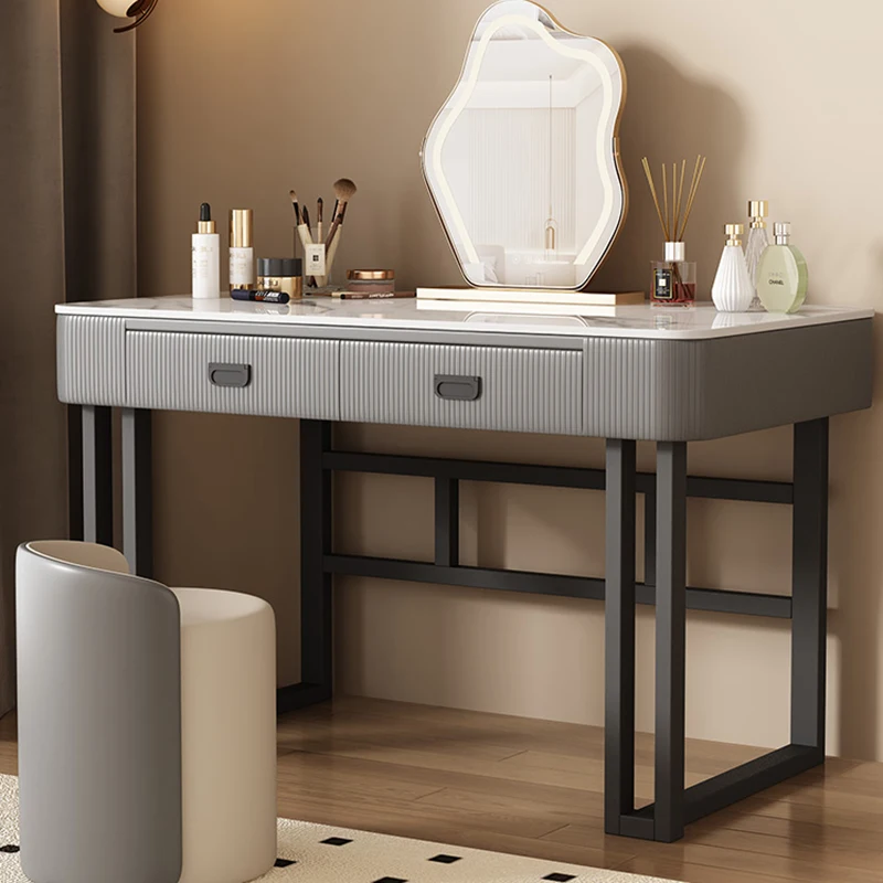 

French Minimalist Vanity Table With Drawer Tallboy Bedroom Classic Vanity Table Vintage Rustic Coiffeuse Maquillage Furniture