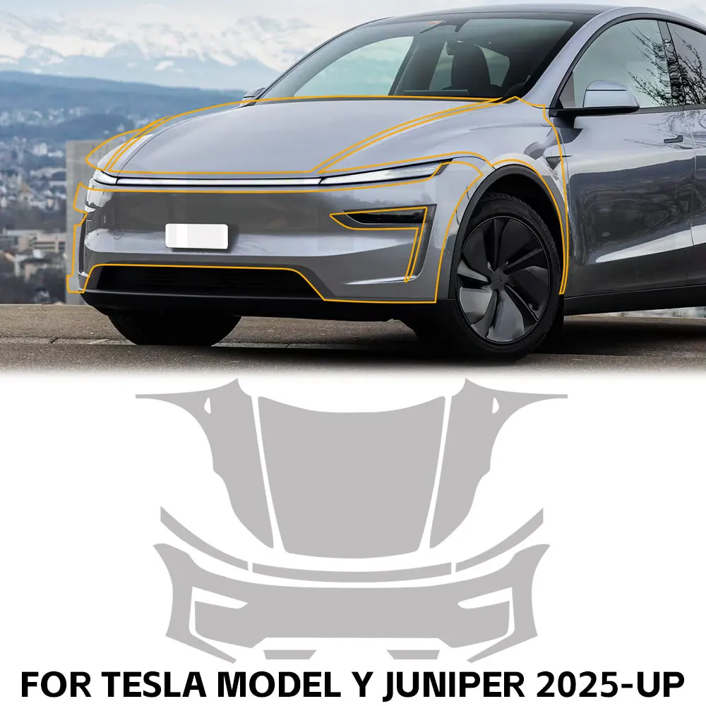 

TPU Paint Protection Film For Tesla Model Y Juniper 2025 2026 Car Body Clear Bra Pre-cut PPF Anti-Scratch Resistant Invisible