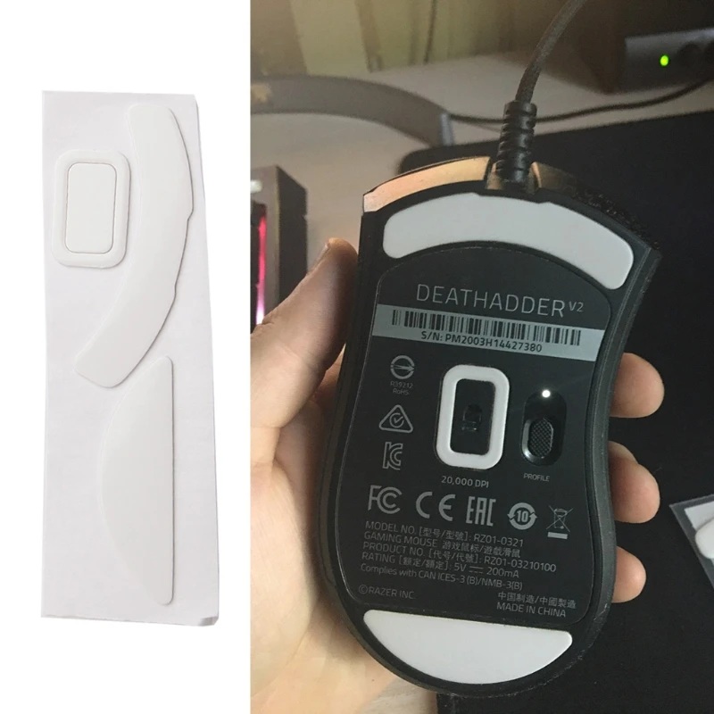 1Set for Razer Deathadder V2 Mouse Feet Mice Skates Upgrade Curved Edges