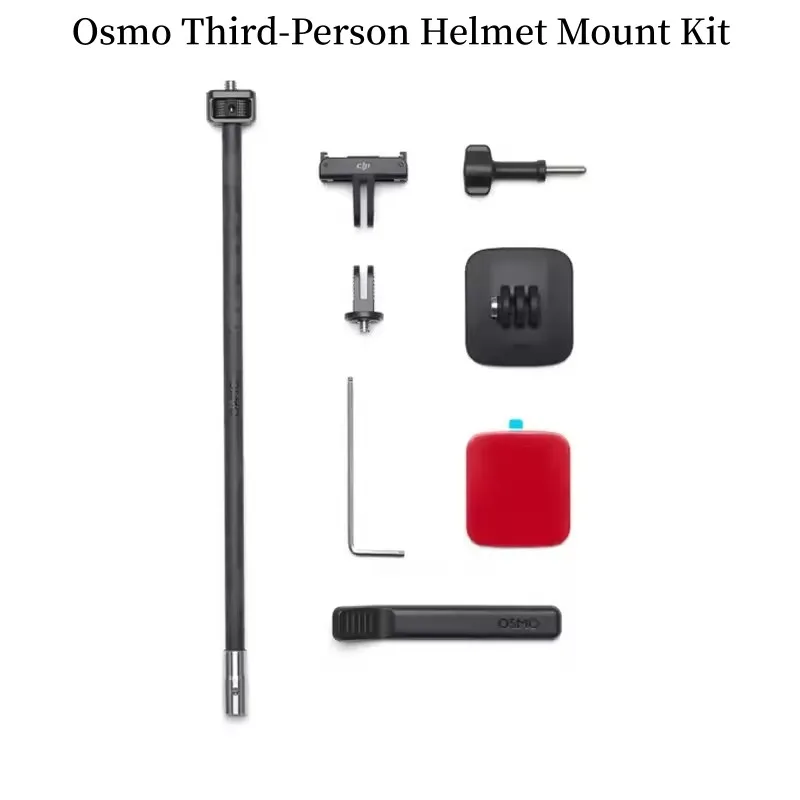 طقم تركيب خوذة Osmo الأصلية ذات الطابع الثالث، قاعدة منحنية تناسب الخوذات بشكل آمن وعصي بقوة لكاميرا DJI Osmo 360
