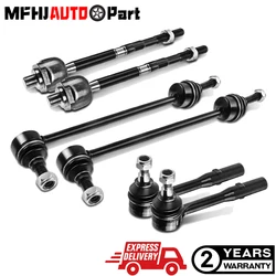 6x Front Sway Bar Links Inner & Outer Tie Rod Ends for Mercedes-Benz S W221 W222