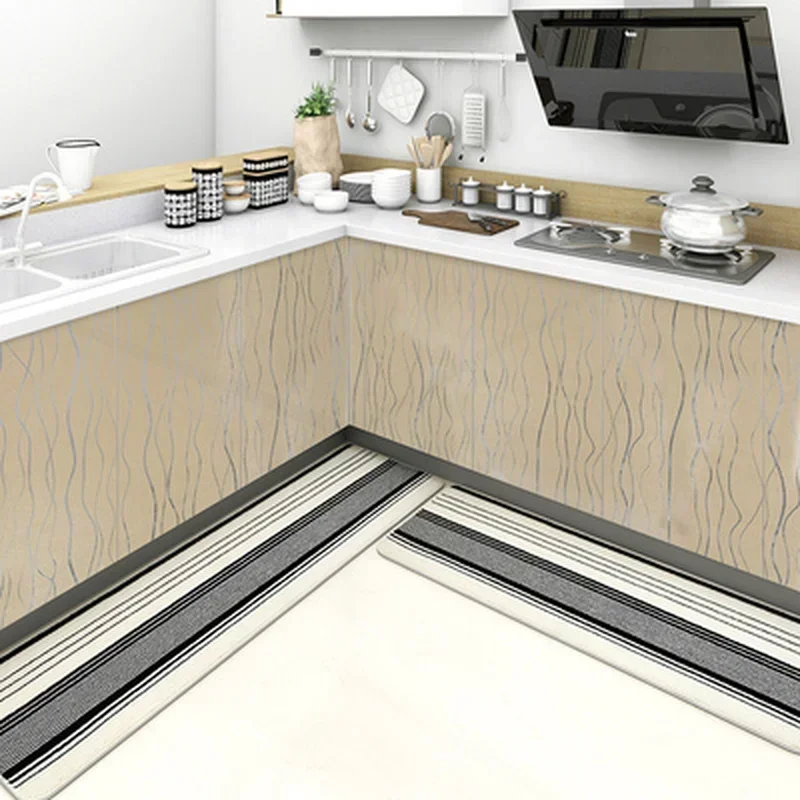 

Oil Resistant Sticker Modern Kitchen Cabinet Self Adhesive Waterproof Opaque Flat Wall Sticker Classic Sticker Home Decor