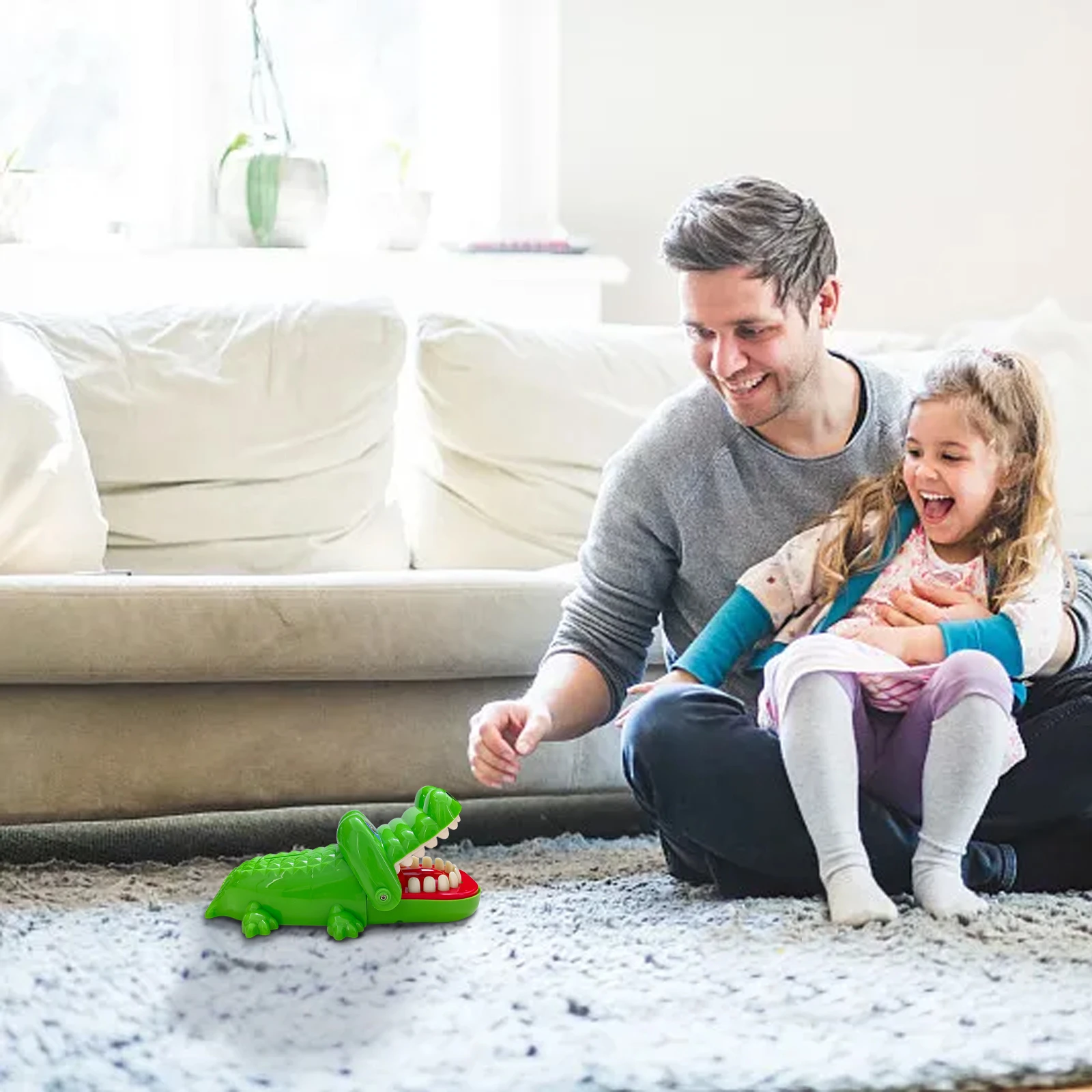 Children Crocodile Teeth Piggy Bank Coins Sharks Finger Biting Mouth Pulling Teeth Toys Cartoon Party Favor Spoof Toys for Kids