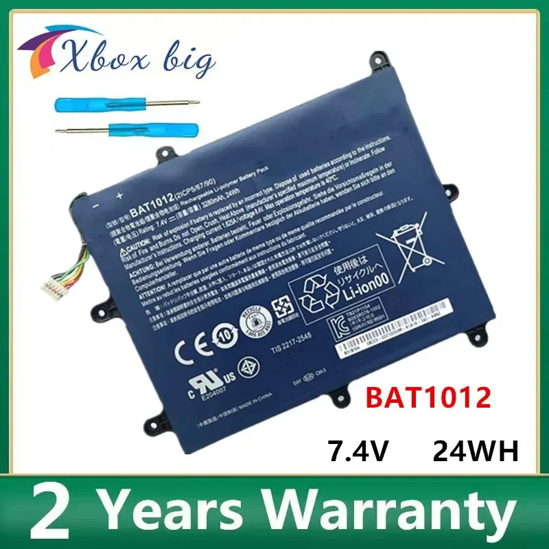 BAT-1012 BAT1012 Laptop Battery For Acer Iconia TAB A200 A520 Series 2ICP5/67/90 BT.00203.011 7.4V 3280mAh  24Wh