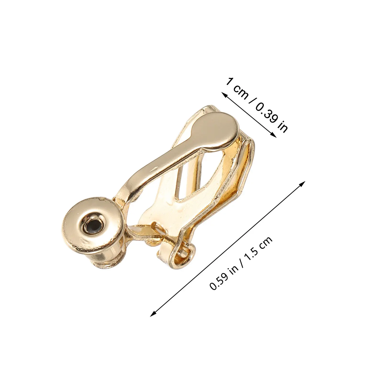 8Pcs Ear Clip Adapter Clip-on Earring Base Non-Pierced DIY Earring Decoration Supplies Non-Pierced Earrings Clip