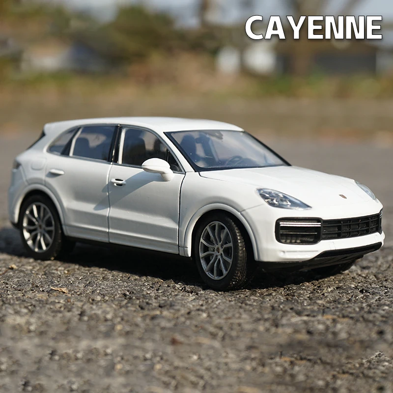 WELLY 1:24 Porsche Cayenne Turbo SUV Alloy Diecasts Vehicles Car Metal Model Miniature Scale Model Car Toys For Childrens Gifts