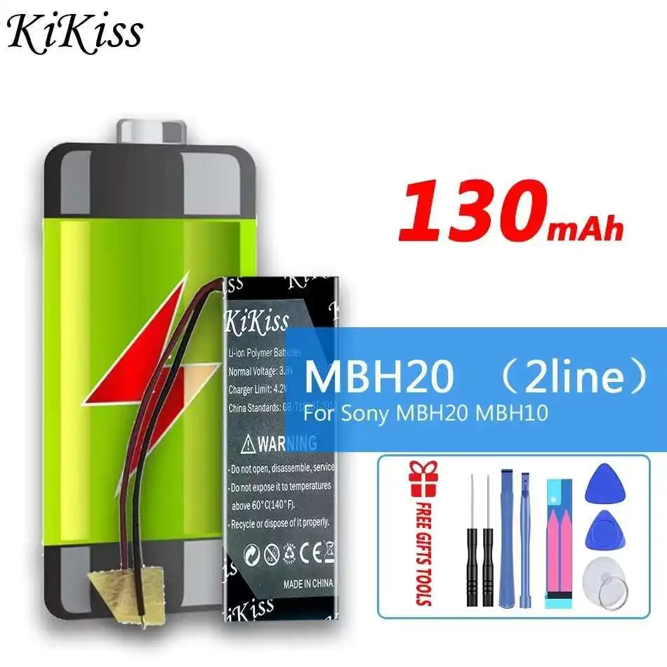 

Аккумулятор для наушников MBH20 AHB371030, 2 линии, 130 мАч для наушников Sony MBH10, Bluetooth Handfree