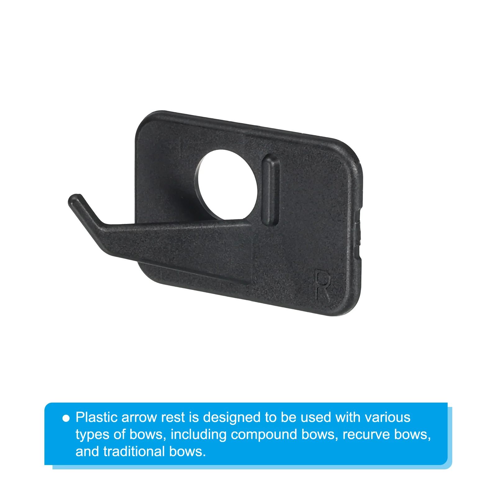 Uxcell 6/12 قطعة مسند السهم البلاستيك لاصق الرماية السهم دعم لليد اليسرى/اليد اليمنى مجمع قوس منحني #3