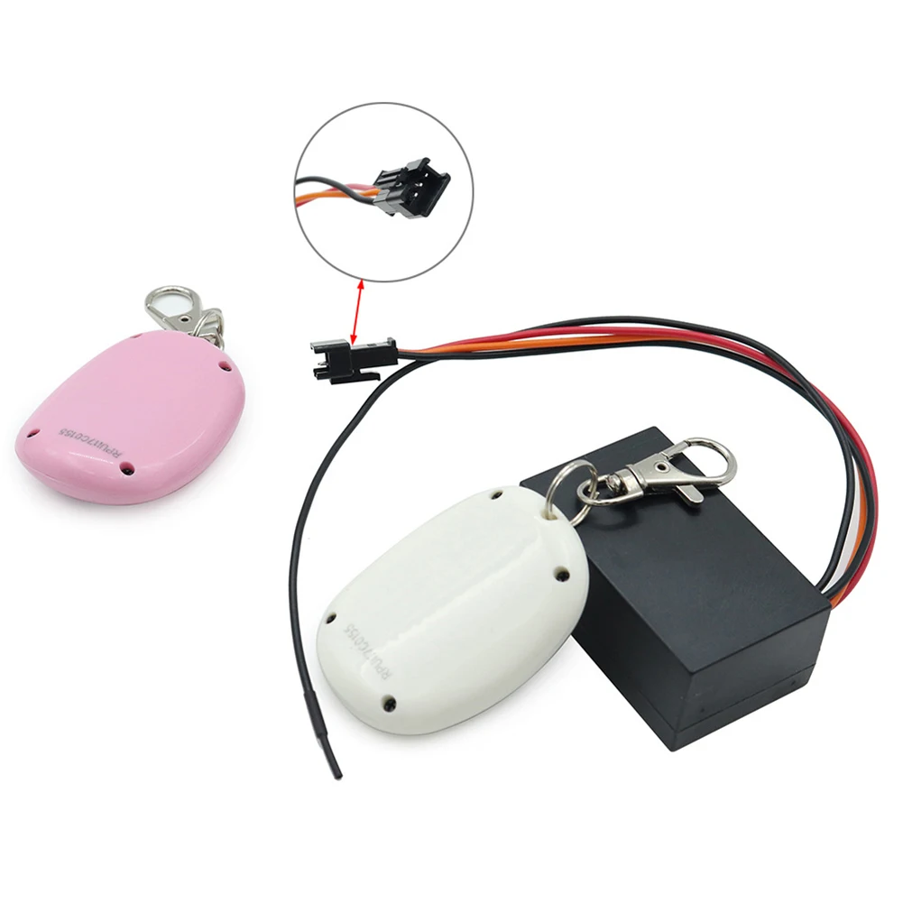 Electric Scooter Anti-Theft Alarm Remote Security 36-48V E-Bike Alarm & Keyless Entry For 2Pcs 4-button Remote Controls 60x35mm