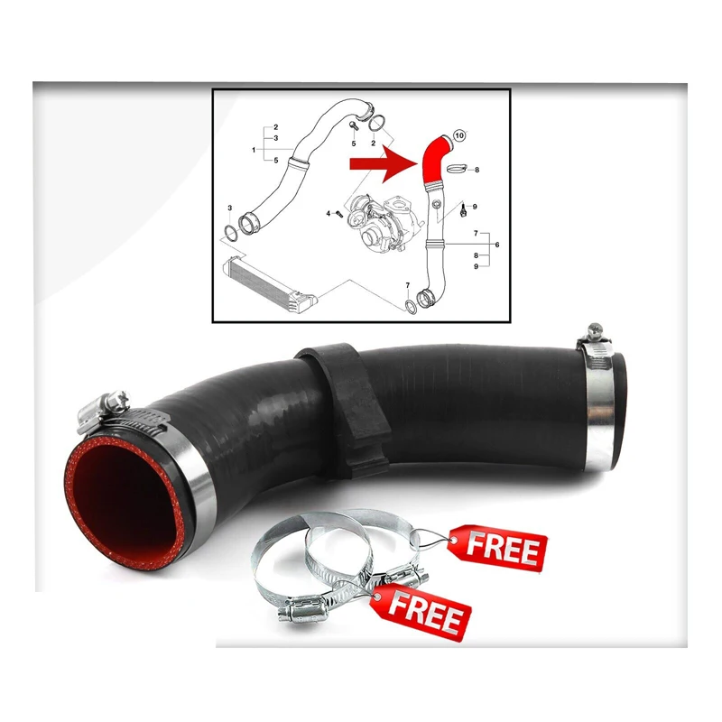 

TURBO INTERCOOLER HOSE SILICON PIPE UPPER FOR BMW 3ER E46 318D 320D 11617799397