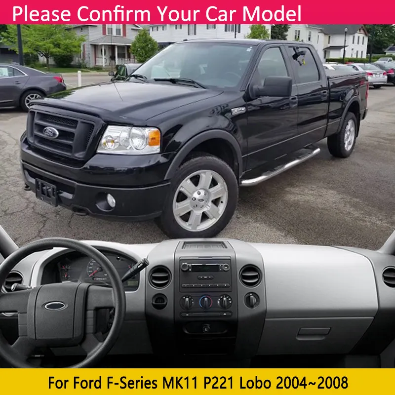 

Для Ford F-Series MK11 P221 Lobo 2004 ~ 2008 2025 солнцезащитный козырек для приборной панели, противоскользящий коврик для приборной панели автомобиля, защитный ковер