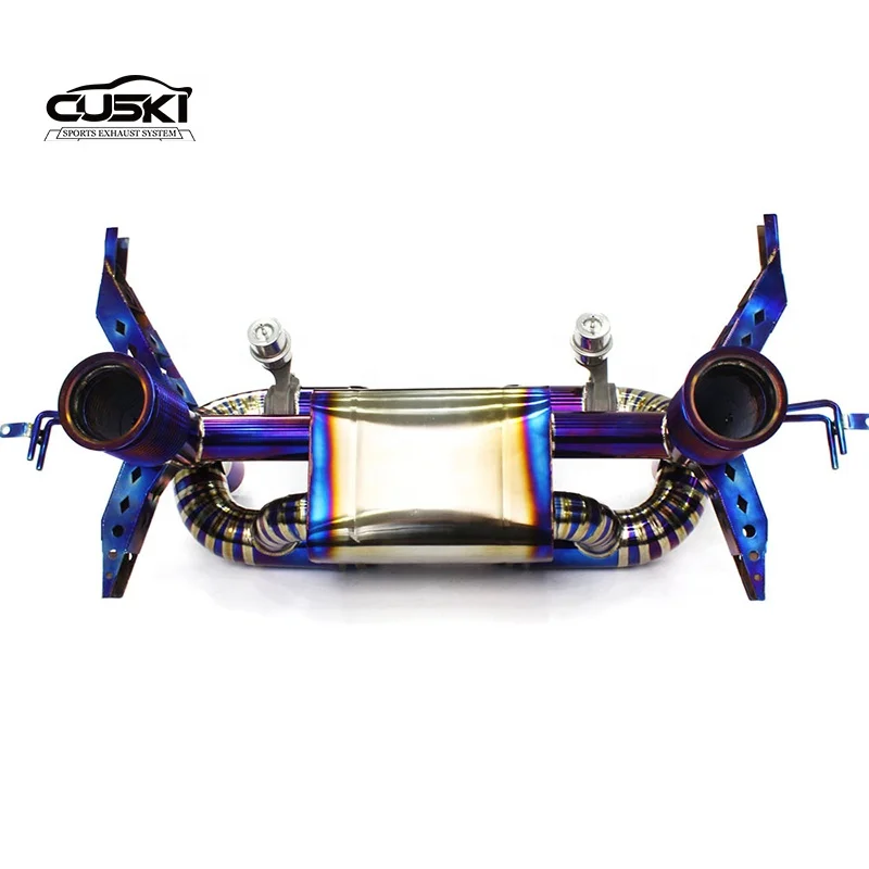 Quality Catback Exhaust For Lamborghini Huracan EVO Spyder 2019- Exhaust System Titanium alloy Pipe High  Contains valve