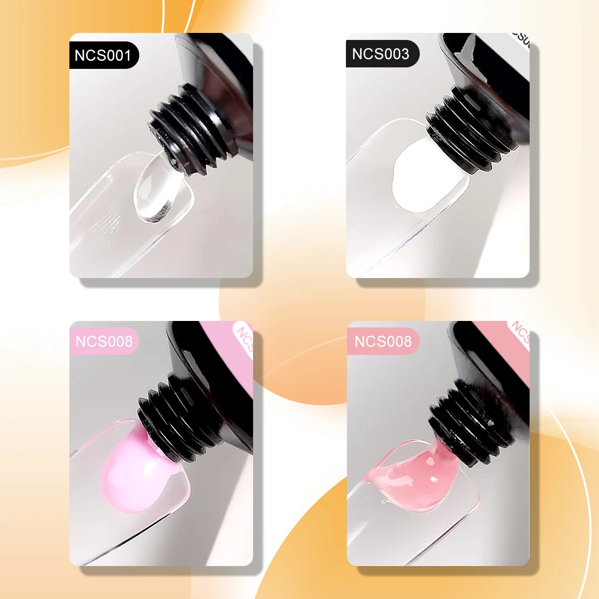 NOCIS 4-Color Poly Gel Nail Extension Kit - Strong & Durable Builder Gel with Compact UV Nail Lamp - Achieve Salon-like Results gallery 4