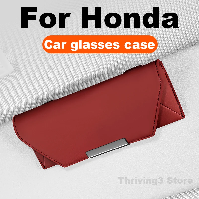 

Car Glasses Case For Honda HR-V e:HEV City e.Ny1 ZRV Prologue CRV e:HEV Civic Accord Odyssey URV WRV BRV Sun Glasses Storage Box