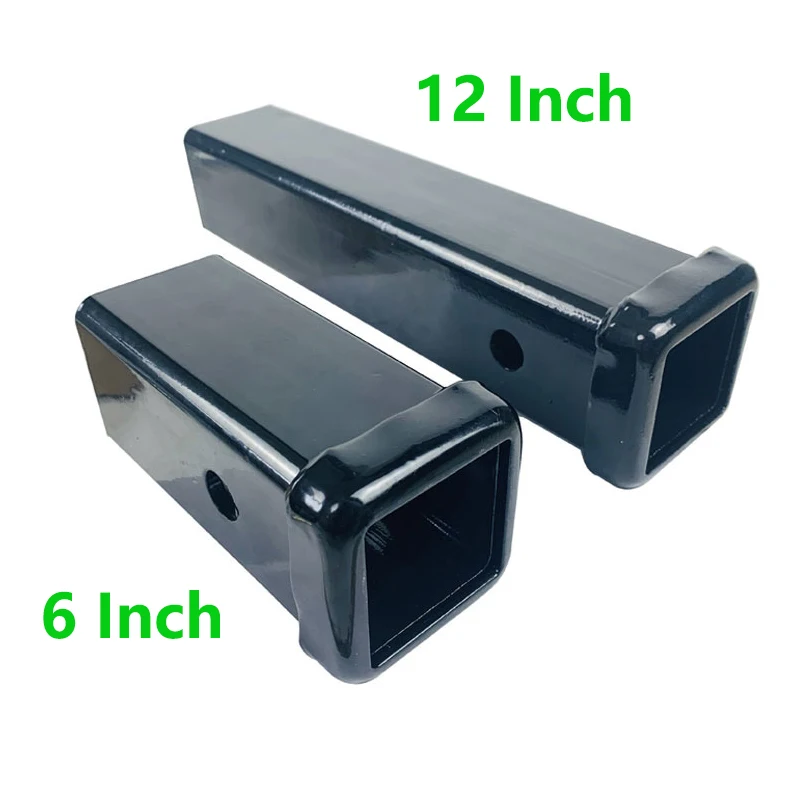 2inch X 6 Inch 12 Inch Trailer Hitch Receiver Tube Weld-On Raw Steel Hitch Adapter Trailer Square Mouth Tube Trailer Accessories