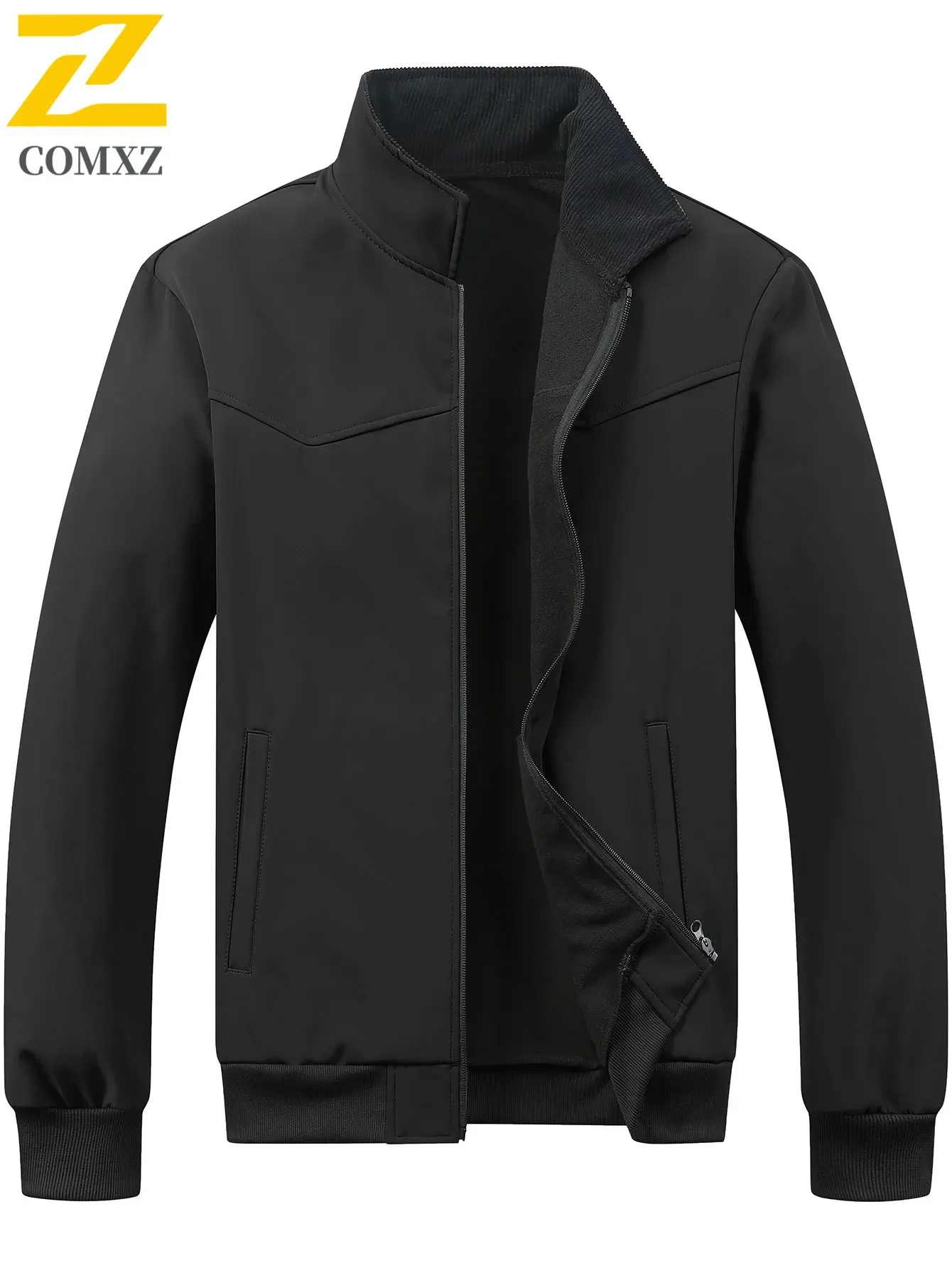 Autumn Fashion Men's Jackets High Quality Casual Stand Collar Windproof Baseball Jacket Brand Clothing Business Solid Color Coat