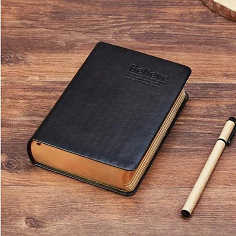 Retro Nostalgic Diary Leather Soft Cover 360 Page Notebook Suitable For Creative Records