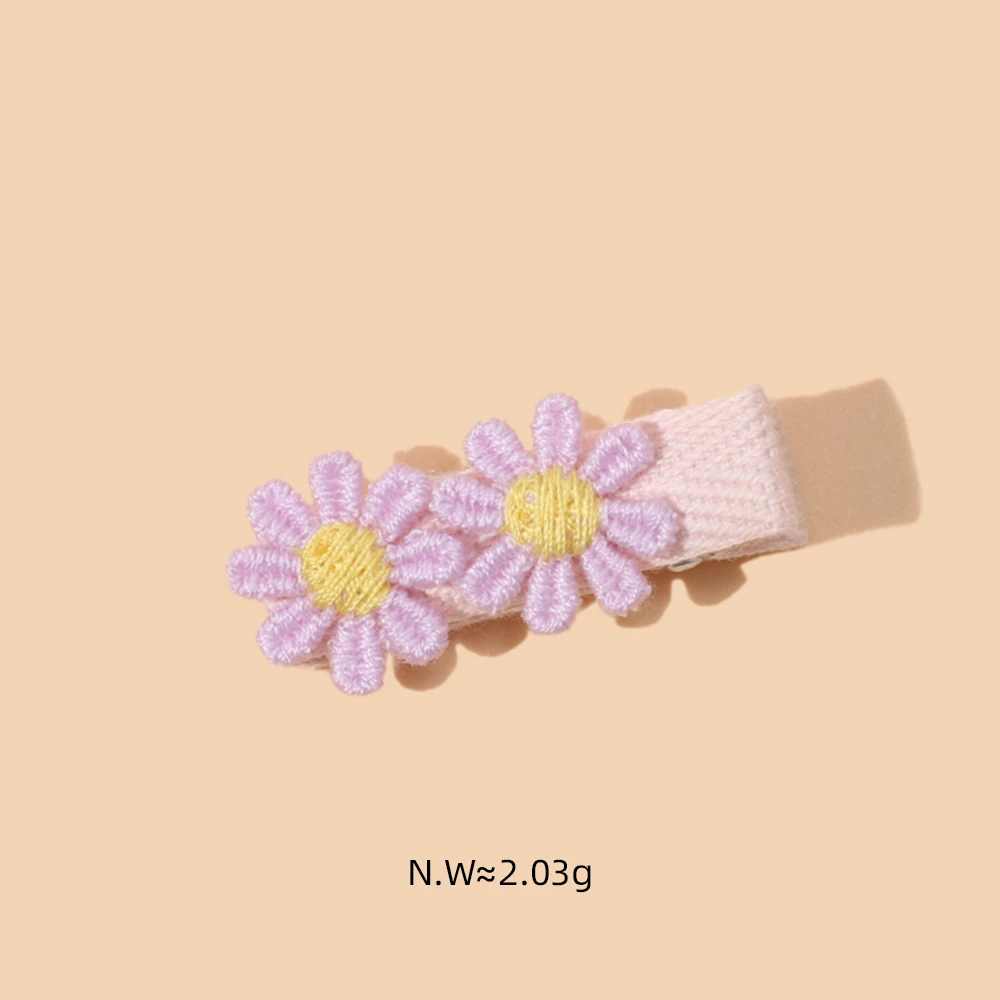 Hair Clips for Kids Girl Cute Daisy Baby Girl Hairpin Boutique Anti Slip Barette Flower Child Girl Hair Accessories for Newborn