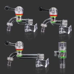 1PC Transparent Garden Water Tap 1/2'' 3/4'' Home Outdoor Plastic Faucet Irrigation Hose Bibb Washing Machine Valve for Kitchen
