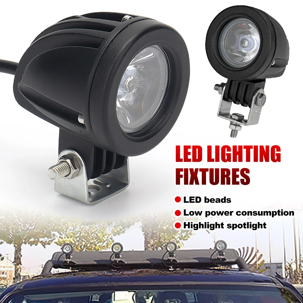 

10W 2Inch Car Led Work Light for Offroad Working Light Spot Flood 12v 24v Motorcycle 4x4 ATV Motor Fog Light Driving Lamp
