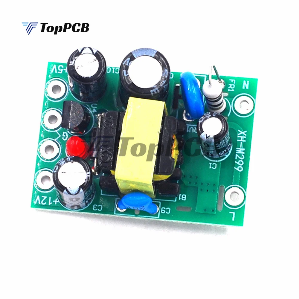 XH-M299 AC-DC Isolated Switching Power Supply Module Board Dual Output AC 110V-220V to DC 5V 12V 0.5A+5V