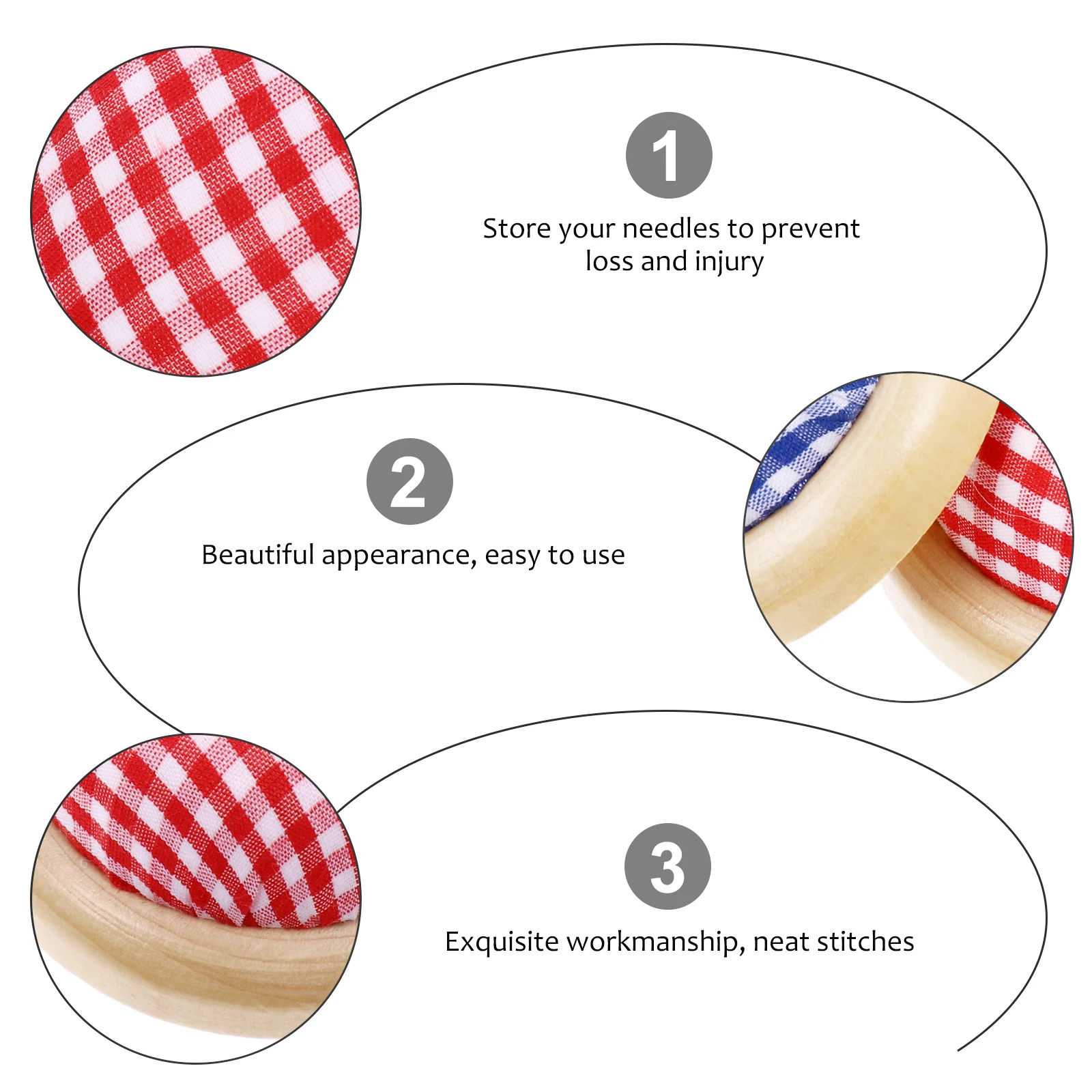 

2Pcs Pin Pouch Cross Storage Bag Sewing Organizer Safe Needle Storage Handcraft Tool Quilting Enthusiast Gift