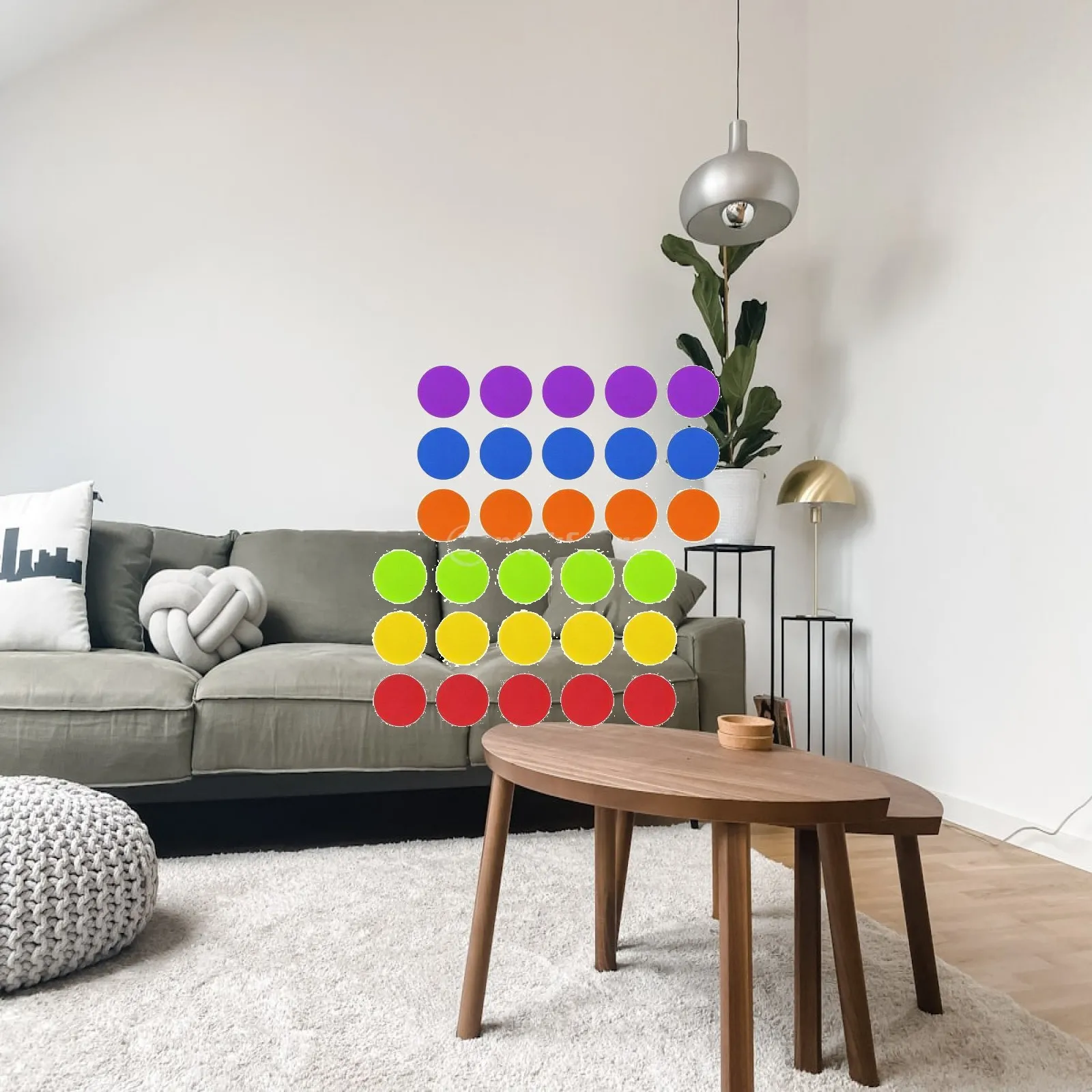 3xSpot Markers Classroom Sport Carpet Markers Spot Marker Sticker Floor Markers for Playround, Gaming, Kindergarten, Teacher