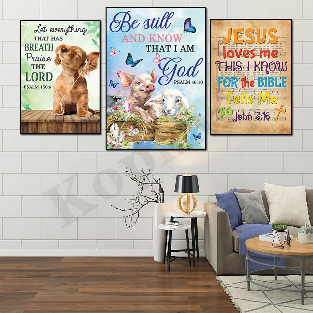 يسوع يحبني هذا أعرف من أجل الكتاب المقدس يخبرني بذلك، جون 3:16 جدار الفن طباعة المسيحية الأطفال الحضانة جدار ديكور ملصق #1