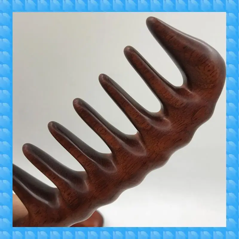 ETRT 3X Hair Comb For Detangling - Wide Tooth Wood Comb For Curly Hair - No Static Natural Wooden Sandalwood Comb