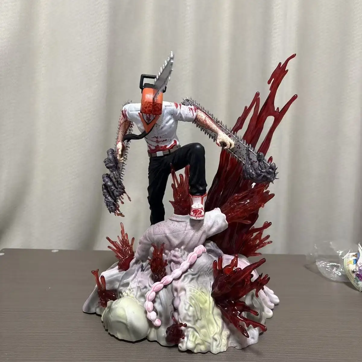 

Chainsaw Man Denji Pochita Fit Standing Position Fighting Action Figures Model Toy PVC Boxed Big Gift Sculpture Ornaments 27CM