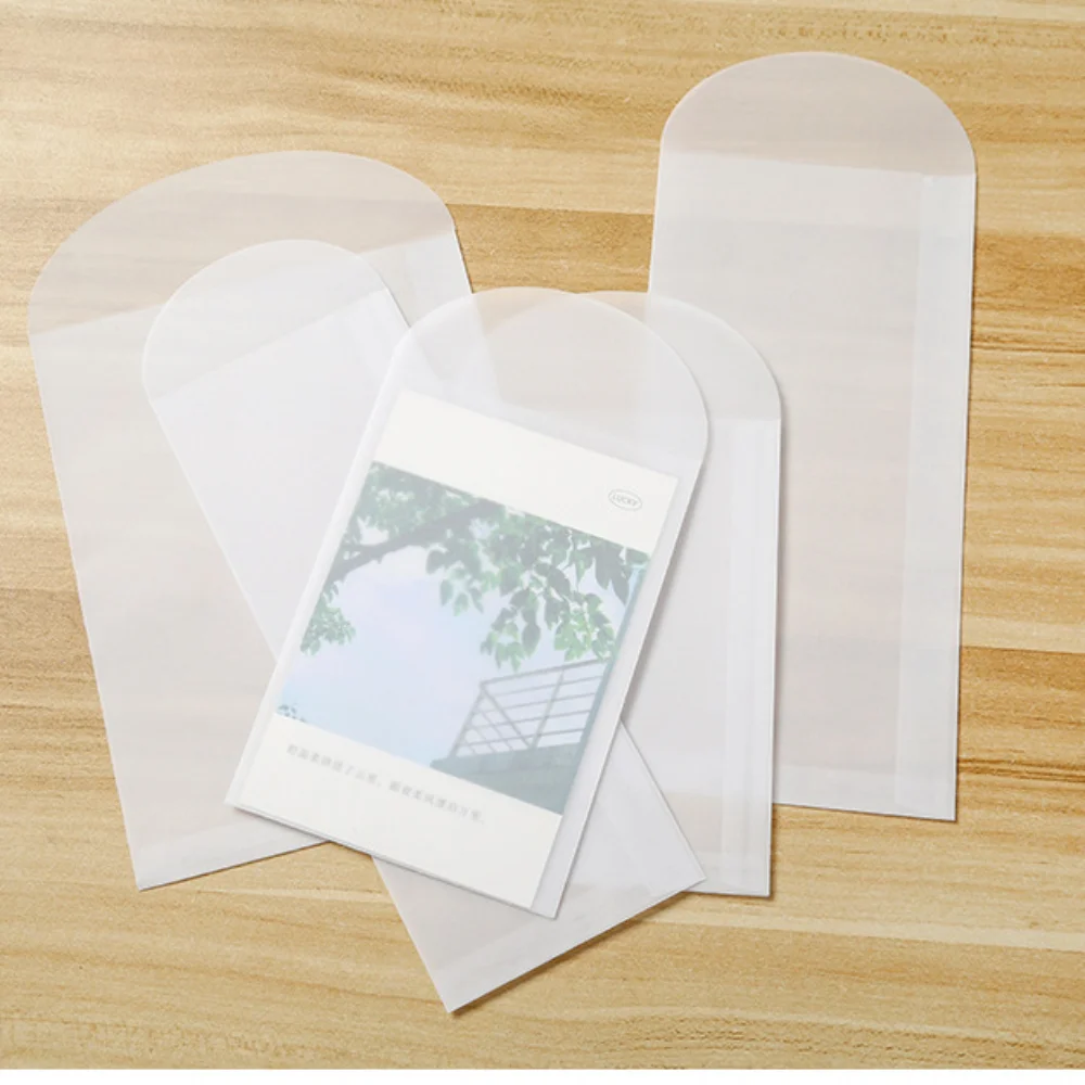 Invitations Blank Translucent Envelope European Giftbox Message Card Sulfate Paper Envelope Postcards