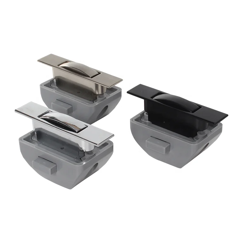 TYTXRV 40*13mm Square Push Button Lock RV Accessory Door Knob Latch for Cupboard & RV Camper Motor Home Caravan 10Pcs/Box