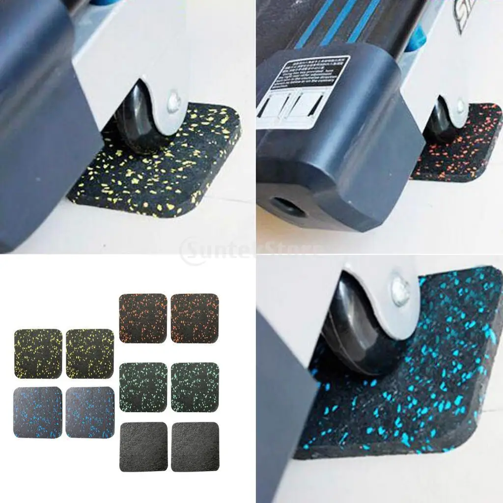 2x Treadmill Shock Absorbing Mat Rubber Home Fitness Floor Pad Antistatic