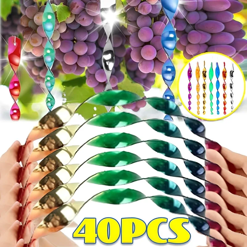 

Светоотражающая палочка против отпугивания птиц, светоотражающие стержни для отпугивания птиц, красочные подвесные спиральные стержни для отпугивания птиц, орнамент для отпугивания птиц