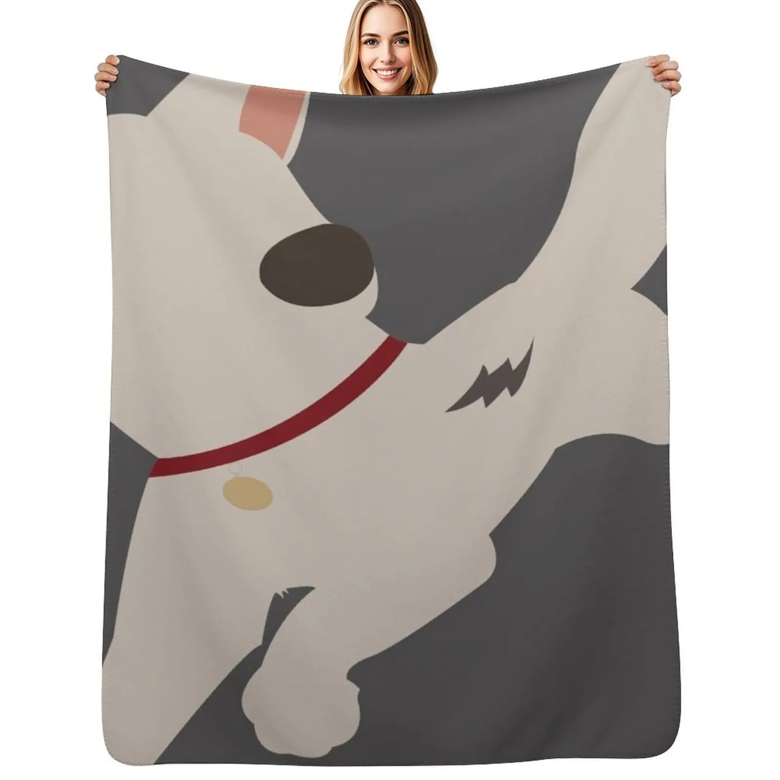 Bolt the super dog Throw Blanket Vintage bed plaid Bed linens Decorative Sofa Thin Shaggy Blankets