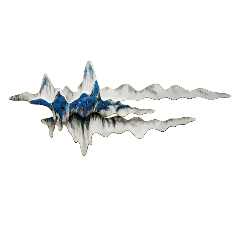 

Landscape three-dimensional wall decoration creative model room wall metal pendant spot home soft decoration jewelry