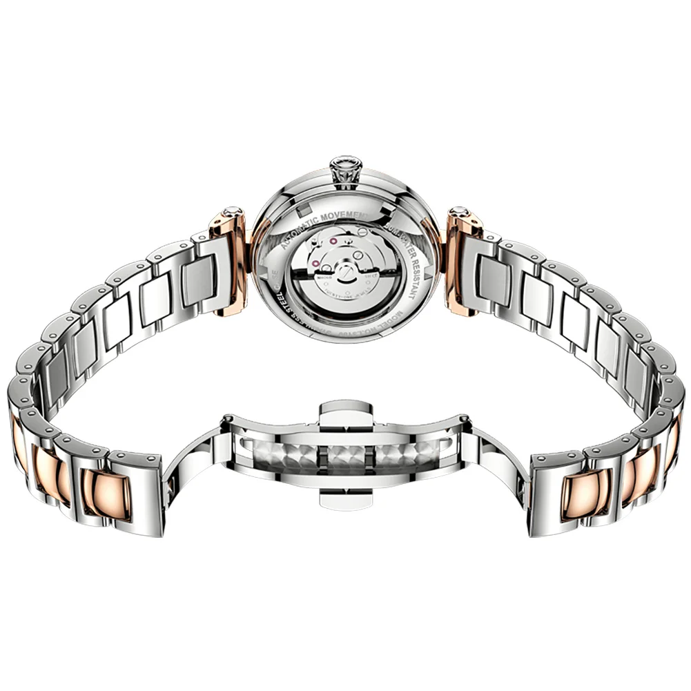 OUPINKE 3180 Luxury Elegant Womens Watches Automatic Mechanical Watch Elk Forest Waterproof Luminous Bracelet Set Gifts Reloj