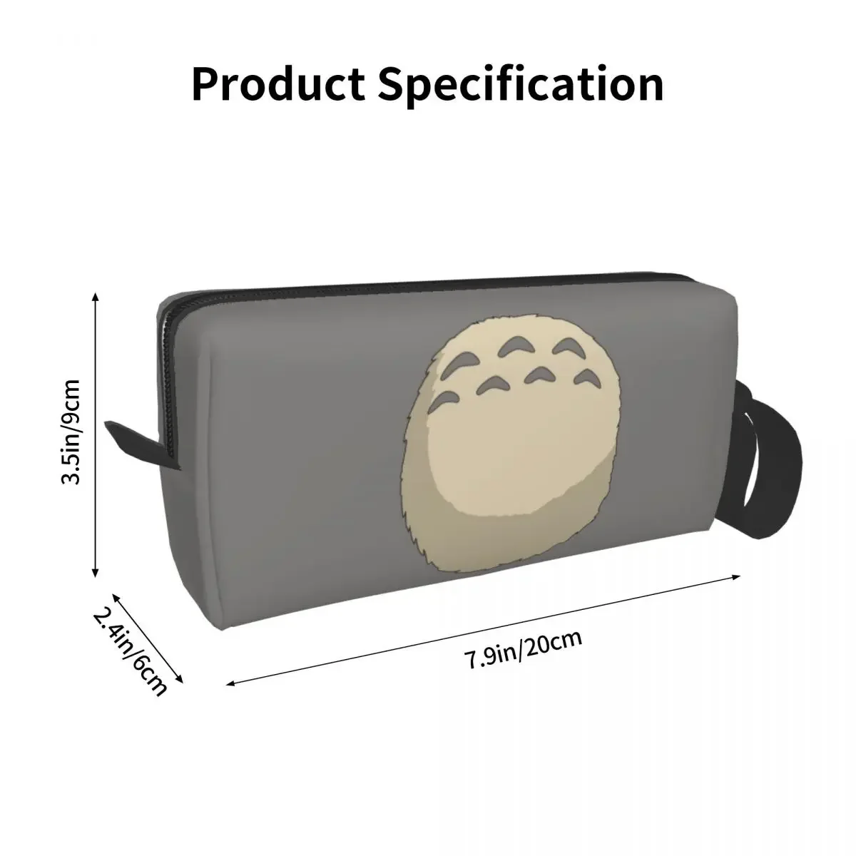 حقيبة مستحضرات تجميل أنيمي توتورو ميازاكي، حقيبة مستحضرات تجميل مقاومة للماء، حقيبة سفر لأدوات الزينة، حقيبة تخزين صغيرة للمكياج للنساء