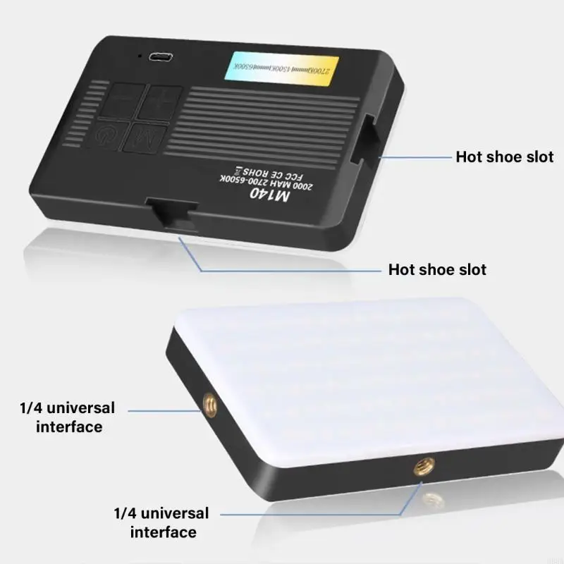 LED 3COLORモードでLEDフィルライトは、旅行ブロガーや日常のセルフィーユーザー向けのコンパクトにLEDビデオライトカメラライトをコンパクトにLEDビデオライトカメラライト