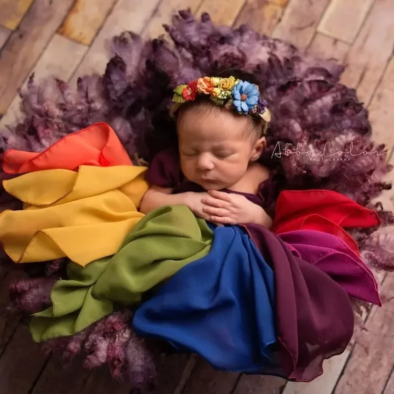 مجموعة ملابس التصوير الفوتوغرافي للأميرة حديثي الولادة لعمر واحد و3 أشهر فستان بناتي لطيف للرضع والأطفال الصغار لالتقاط الصور من أجل الملابس #4