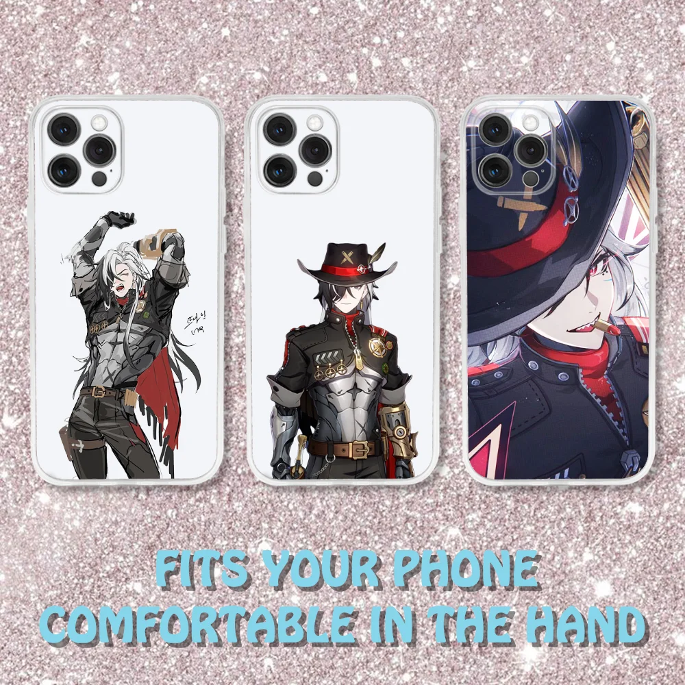 

Boothill Honkai Star Rail Phone Case For iPhone 16,15,14,13,12,11 Pro,Max,Plus,X,XS,XR,SE,Mini Transparent Silicone Soft