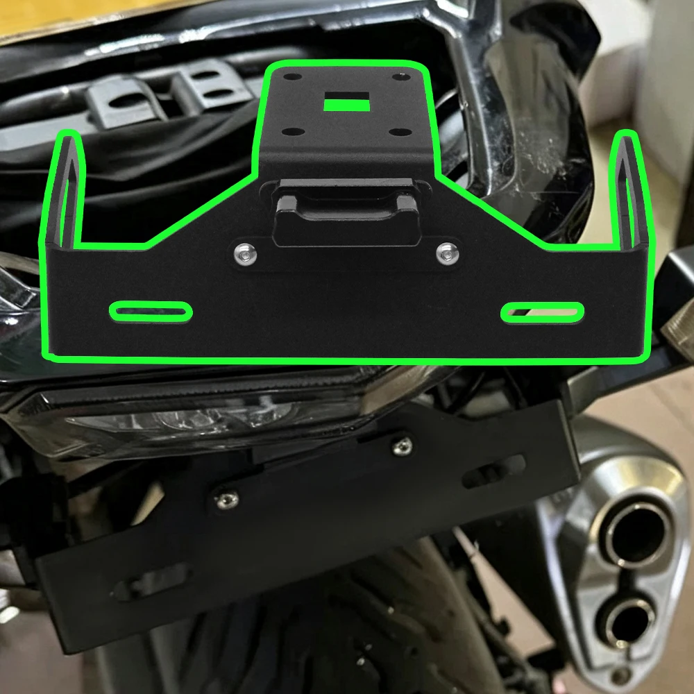 Motorcycle Accessories For KAWASAKI Z1100 Z 1100 2026 License Plate Holder Rear Registration Number Frame Bracket With LED Light