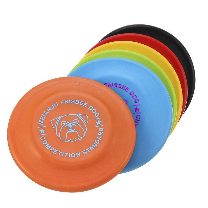 Standard Competition Pet Dog Flying Discs Funny Dog Toy Training Flying Discs Interactive Bite Resistant Silica Gel Soft Toys