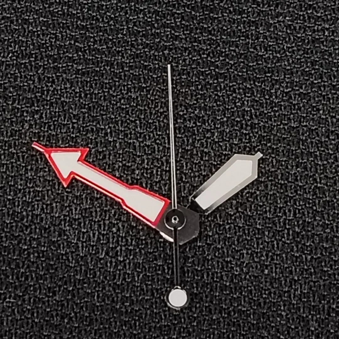 Red/White 3 Pins Watch Pointers With Green Luminous Fashionable Men's Wristwatch Replacement Accessories for Nh35 Nh36 Movement