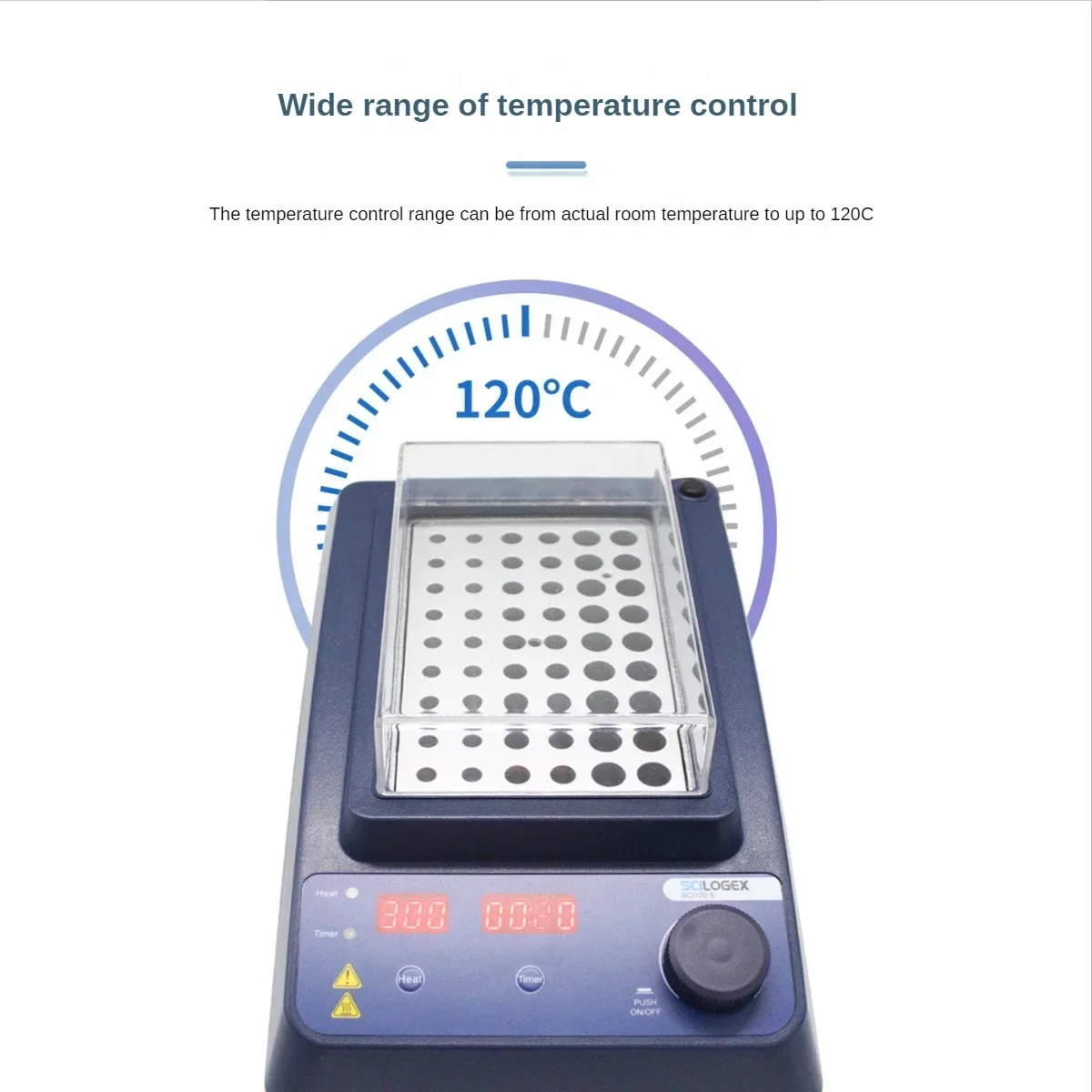 SCILOGEX LED Digital Display Metal Bath Host, Single Module/double Module Metal Bath Heater, Small Container Precise Heating